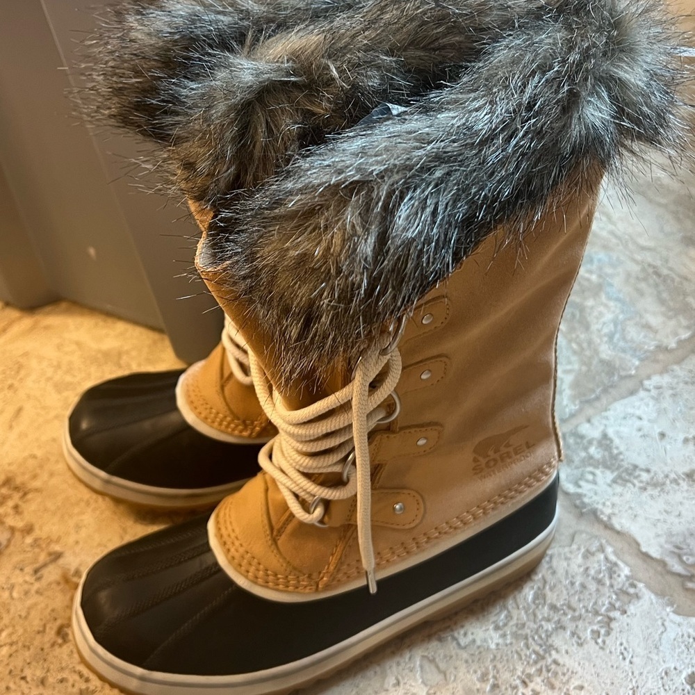 SOREL - Women's Joan of Arctic Waterproof Insulated Winter Boot fur size 10 nwot - Picture 7 of 7